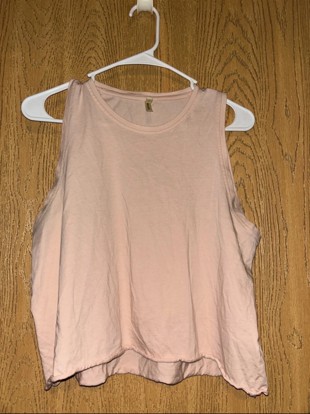 Light Pink Women's Crop Tank Top